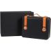 Humidors Cigar Portable Portable Solid Wood Cigar Box Push-Pull Partition Black 24x21.5x6.3cm - Buy Online on GoSupps.com
