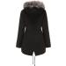 Shop Hanxiulin Women's Oversized Fleece Jacket - Plush Windproof & Elegant Winter Coat in XL Black - Buy Online on GoSupps.com