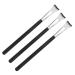 FOMIYES 3pcs Fish Tail Brush Contour Brush Women Makeup Brushes Nose Shadow Brush Makeup Tool Aluminum Tube