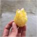 Stone Crafts Yellow electroplated Crystal Gemstone Cluster Flower Reiki Crystal Stone for Home deocr Natural Luster - Buy Online on GoSupps.com
