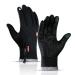 Toupeone Winter Gloves Women Unisex Touchscreen Warm Gloves Waterproof Windproof & Non-Slip-S