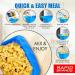 Rapid Mac Cooker - Microwave Macaroni & Cheese in 5 Minutes - Dorm, Small Kitchen, Office - Dishwasher-Safe, BPA-Free - Blue 1-Pack - Buy Online on GoSupps.com