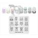 Alexnailart Nail Stamping Printing Plate Template Image Plate Stamper Scraper Animal fashion Gentleman Pattern Nail Art Decoration DIY Print Manicure Design FA026 - Buy Online on GoSupps.com