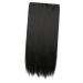 PLAFOPE Piece Long Straight Hair Wig Hair Extensions Clip in Wig Hair Extensions Hair Extensions for Women Artificial Hair Women Hair Extensions Long Straight Hair Extensions False Hair 55X15CM Black