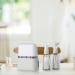 Madenia Travel Bottles Set - 50ml Clear Air Travel Containers for Cosmetics - 4 Piece Set with Labels & Storage Box | International Shipping Available - Buy Online on GoSupps.com