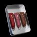 Lip Balm Set of 3 Metal Tins | Red | Coffee | Nude | Moisturizing | Lip Gloss | Vegan | Balm | Nourishing - Peptides Ceramide Vitamin E - Buy Online on GoSupps.com