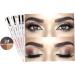 Eyebrow Contour Pen 4 in 1 Long Lasting Rotate Defining Highlighting Brow Pencil Makeup Tool Black Brown 3# Black Brown - Buy Online on GoSupps.com