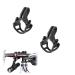 Kbrotech Bicycle Light Torch Flashlight Holder Clip Mount Bracket for Road Bike Cycling Part Adjusted Compatible with Gopro Camera Mount Holder Adapter(2PCS)