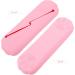 Angoily Silicone Makeup Brush Organizer Bag - Pink Cosmetic Brush Holder & Storage - Small Makeup Bags (20.5x6.5cm) for International Shipping - Buy Online on GoSupps.com