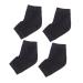FRCOLOR 2 Pairs Heel Sleeves Feet Cream Calcetines para Hombre Mermaid Cake Decorations Classroom Girls Purple Bunny Ears Stocking Stuffers for Guys Sock Breathable Men and Women