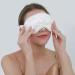 2 Pack 100% Pure 6A Mulberry Silk Sleep Mask for Sleeping - Adjustable Blindfold with Elastic Strap Headband - Natural Cosy 22 Momme Real Silk - White&White - Buy Online on GoSupps.com