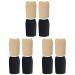 FRCOLOR 6 pairs Silicone Hammer Toenail Guards Toe Comfortable Spacers Anti-friction Blisters Cover Calluses Anti- Black Relief Skin Blister Breathable Guard Camel Separators Lining Sneaker Head 4x2.6cmx3pcs