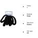 Black Soft Jersey Hair Elastics - 6-Pack Bobbles Bands - Gentle Hold for All-Day Comfort - Buy Online on GoSupps.com