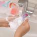 Exfoliating Mesh Soap Bag - Double Layer Nylon Soap Saver Pouch with Drawstring for Bubble Foam - Perfect for Bath & Facial Cleaning - Rose Red - Buy Online on GoSupps.com