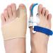 Bunion Corrector, Feedlex Hallux Valgus Brace Splint Pads Bunion Big Toe Separators Straightener, Bunion Splints for Bending Toe, Overlapping Toe, Turf Toe (2 Pair, 0% BPA)