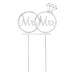 Gadpiparty Pearl Tiara Mrs Cupcake Topper Glitter Alloy Rhinestone Cake Pick for Bridal Shower Wedding Cupcake Toppers Engagement Cupcake Picks Proposal Cake Insert Silver Wedding Decor