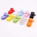 T-Shape Plastic Baby Pacifier Clips - 50pcs Bib Holders in Random Colors for Easy Baby Care - Buy Online on GoSupps.com