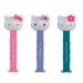 PEZ Hello Kitty Pink Purple Blue pez Dispenser Refillable Collect Them All (Hello Kitty Blue One Size) Hello Kitty Blue 1 Count (Pack of 1)