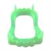 Clicitina 10 pieces Halloween Teeth White Orror Green Luminous Denture Scary Teeth XIo426 (A One Size) A One Size