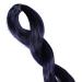 3x Ombre Black-Purple Synthetic Braids Extensions - 50cm Twists Hair for Stylish Hairstyles - Buy Online on GoSupps.com