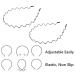 2 Pieces Metal Hair Band Set - Unisex Non-Slip Elastic Headband for Sports Yoga and Makeup - Durable Wave Design International Shipping Available - Buy Online on GoSupps.com