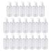 Lurrose 20 pieces travel bottles cosmetics bottles set empty bottles with hinged lid liquid organizer for shampoo lotion toilet items travel camping 50 ml