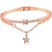 Minkissy 2-Piece Hand Jewelry Set | Star Bracelet for Women | Rose Gold Bracelets 19.5cm x 1.2cm | Shop Internationally - Buy Online on GoSupps.com