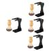Hemoton 4 Sets Shaving Set Shave Brush Organizer Shaving Brushes for Men Jack Soft Hairdressing Men Suits Wooden Shaving Brushes Beauty Kit Comfy Brace Razor Household Man Wood Acrylic