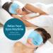 NEWGO Gel Eye Mask for Cold Therapy - Relieve Dry Eyes, Headaches, Migraines, Dark Circles, and Sinus Pressure - Soft Plush Backing - Blue - Buy Online on GoSupps.com