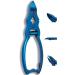 Nail Clippers Nail Scissors Pliers Extra Strong Double Translation Nail Cutter - 51 Colours (Blue) - Buy Online on GoSupps.com