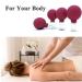 Rose Red Glass Facial Cupping Set - Silicone Vacuum Suction Cups for Anti-Cellulite Lymphatic Therapy on Face, Eyes, and Body - 4pcs - Buy Online on GoSupps.com