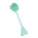 Amagogo Silicone Facial Cleansing Brush Double Ended Soft Non Slip Handle Portable Handheld Pore Cleansing for Women Elastic Removing Green