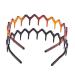 Set of 2 Zigzag Plastic Headbands in Black and Brown - Hair Comb Hairband Accessory for Women and Girls - Buy Online on GoSupps.com
