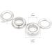 CRAFTMEMORE 1 inch Hole 10 Sets Grommets Eyelets with Washers for Leather  Tarp  Canvas (Gunmetal Black) - Buy Online on GoSupps.com