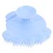 LALAFINA 2pcs Shampoo Comfortable Bathing Scalp New Supplies Baby Head Soft Toddler Bath Comb Scrubber Infant for Brush Handle Care with Lovely Sponge Shower Body Silicone 11X10X5CMx2pcs