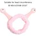 TCM-KE Women Girls Wash Face Plush Headband Cartoon Snail Antenna Eyes Hair Band Turban Face SPA Elastic with Hair Wrap Makeup Bands Shower Headband Pink - Buy Online on GoSupps.com