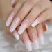 Shop CoolNail Ombre Gradient Pink Nude White French Ballerina Press-On Nails | Extra Long Coffin Style UV Gel - L5264 - Buy Online on GoSupps.com