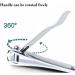 Portable Nail and Toenail Clipper in Stainless Steel with Nail File and Pick Sharp and Durable Suitable for Nail Grooming Practical Tools - Buy Online on GoSupps.com
