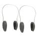 Hair Dye Cap 2pcs Baked Oil Silicone Earmuffs Ear Covers for Hair Dryer Ear Protector Caps Rubber Ear Covers Ear Protectors Hair Dying Ear Cover Rubber Ear Protective Covers 20X14.2CM Black