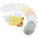 Organic Bamboo Nursing Breast Pads - 14 Washable Pads with Wash and Storage Bags - Breastfeeding Nipple Pad for Maternity - Reusable Nipplecovers for Breast Feeding (Medium)