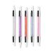 SIOPPKIK 5pcs GEL Nail Art Pen Carving Brush Silicone Head Acrylic Handle Salon Tool Set Nail Art Brush Nail Art Pencil