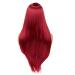 WIGER Long Straight Red Wig for Women - Heat Resistant Synthetic Fiber Full Wig for Party & Cosplay - Buy Online on GoSupps.com