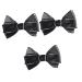FRCOLOR Hair Fabric Butterfly Hair Clip hair bows girls hair clip women hair bow Women Cute Hair Clips black bows decor hair barrette s Miss South Korea Black