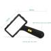 Handheld Glass - 10 Times Magnification Large Glass with 2 Bright LED Lights Suitable for Small Prints Good Times - Buy Online on GoSupps.com