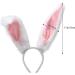 Furry Rabbit Ear Bunny Ears Headband for Women - White | Perfect for Parties, Prom, Cosplay | Cute and Fun Costume Hair Accessory - Buy Online on GoSupps.com