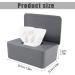 2PCS Wet Wipes Dispenser Box with Lid Seal - Gray+White | Reusable & Dustproof Wipes Box for Car, Office, Home - Keep Wipes Fresh - Buy Online on GoSupps.com