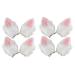 FRCOLOR 2 Pairs Hair Extensions Clips Rabbit Cosplay Hairclips Hair Clips Hairpin for Hair Accessories Rabbit Ear Headdress Women Hair Clip Issue Card Child Cats and Dogs Fabric