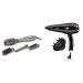 Babyliss Air Style 1000 Warm air brush with ion technology 4 attachments AS136E 1 piece (1 Pack) silver-ros gold & cordkeeper 2000 Ionic hair dryer D373E 2000 watt black bundle with ionic hair dryer black