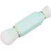 Dual Head Retractable Powder Brush Portable Soft Bristles 360 Degree Rotation Retractable Makeup Brush for Home (Blue) - Buy Online on GoSupps.com