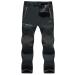 MAGCOMSEN Men's Winter Pants Fleece Lined Ski Snow Pants Water Resistant 4 Zip Pockets Outdoor Pants Black 32